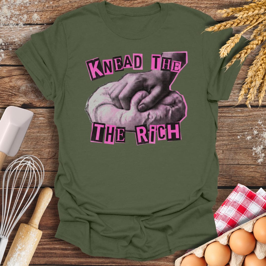 Knead The Rich T-Shirt Military Green / S Baking Threads