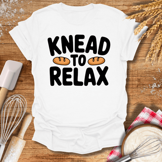 Knead To Relax T-Shirt White / S Baking Threads