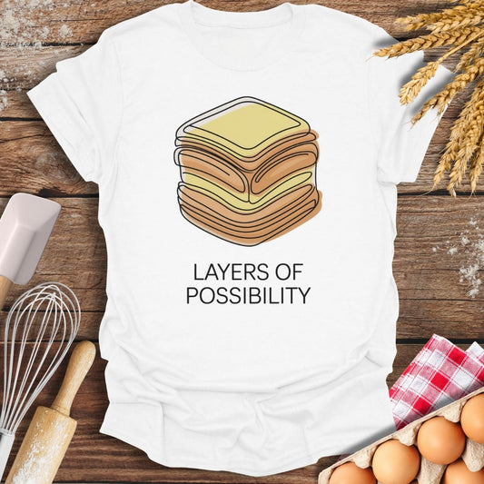 Layers of Possibility T-Shirt White / S Baking Threads