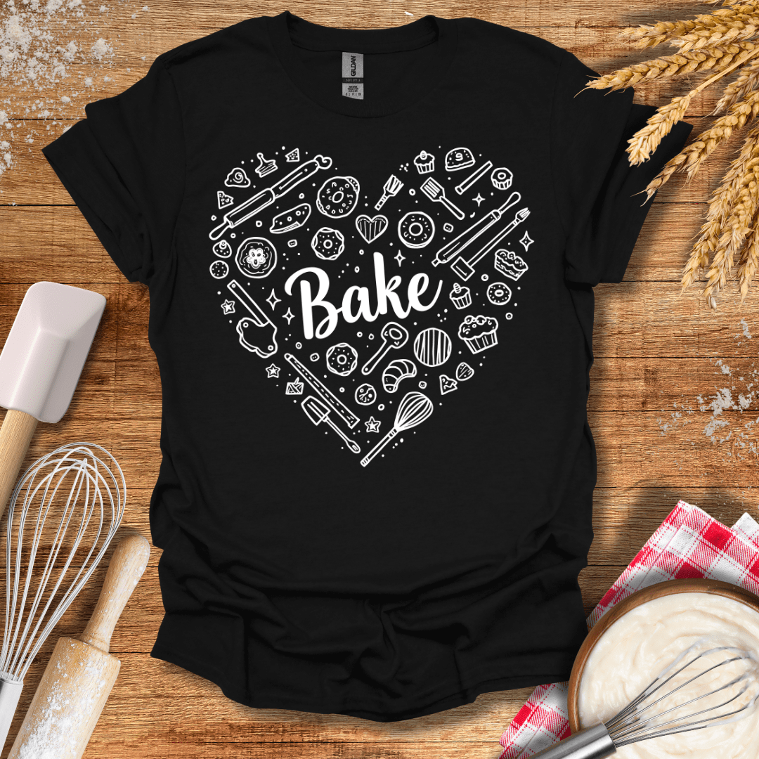 Love Baking T-Shirt Black / S Baking Threads