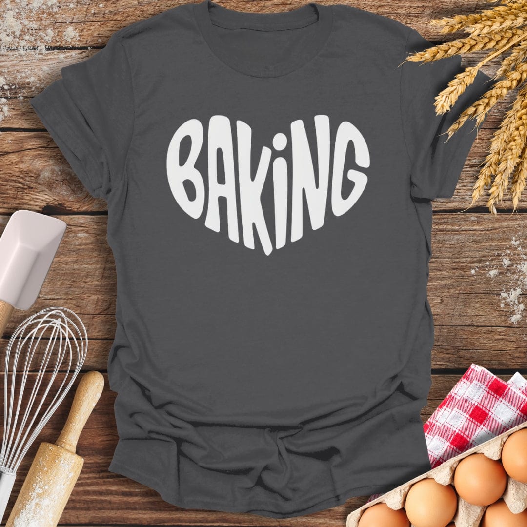 Love Baking T-Shirt Charcoal / S Baking Threads