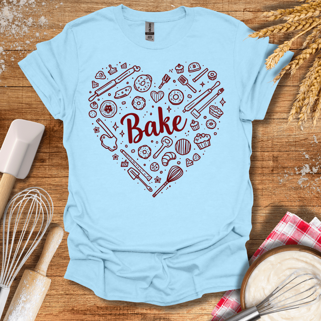 Love Baking T-Shirt Light Blue / S Baking Threads