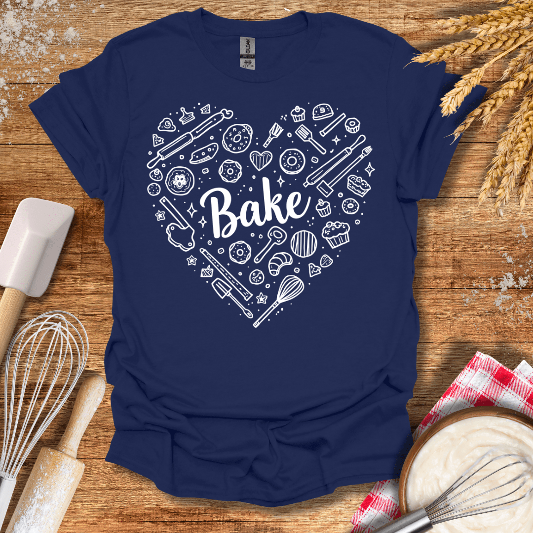 Love Baking T-Shirt Navy / S Baking Threads