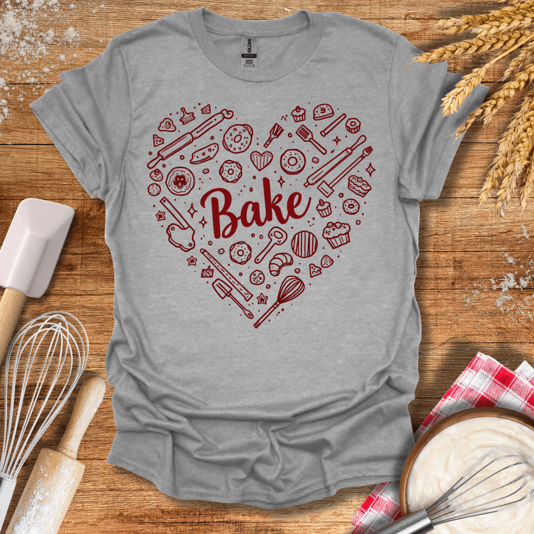 Love Baking T-Shirt Sport Grey / S Baking Threads