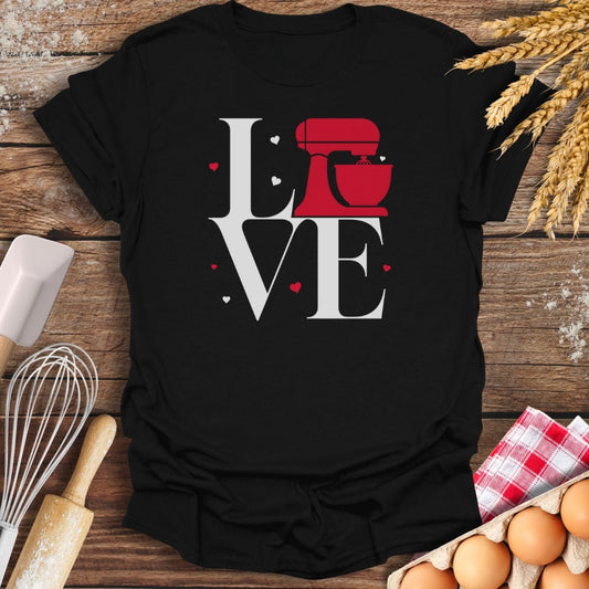 Love to Bake T-Shirt Black / S Baking Threads