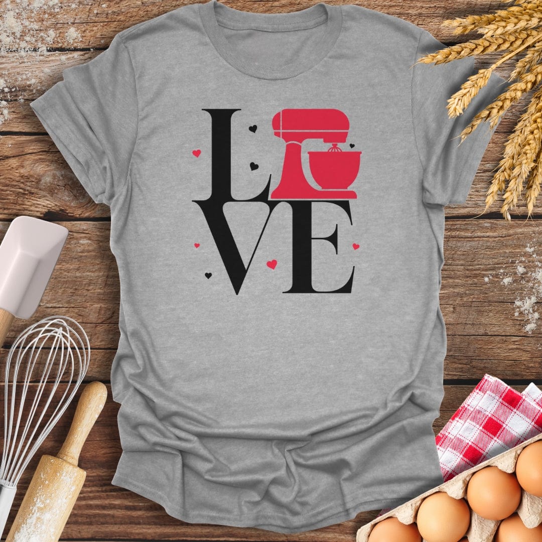 Love to Bake T-Shirt Sport Grey / S Baking Threads