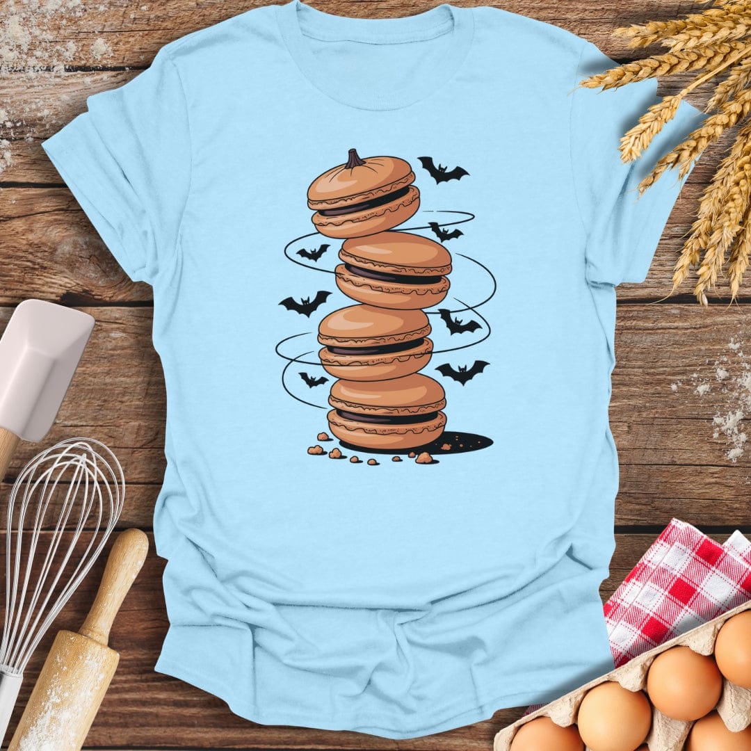 Maca-BOO-ns T-Shirt Light Blue / S Baking Threads