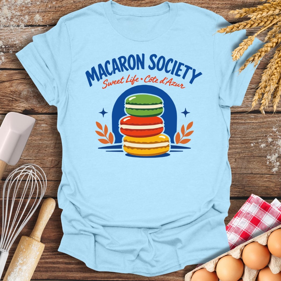 Macaron Society T-Shirt Light Blue / S Baking Threads