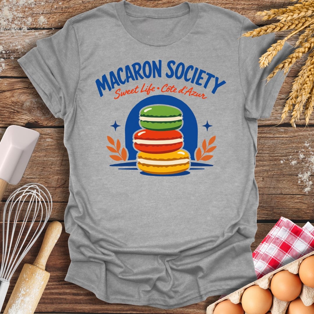 Macaron Society T-Shirt Sport Grey / S Baking Threads