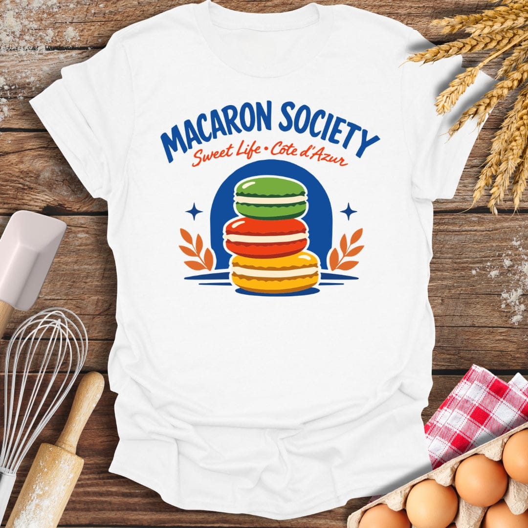 Macaron Society T-Shirt White / S Baking Threads