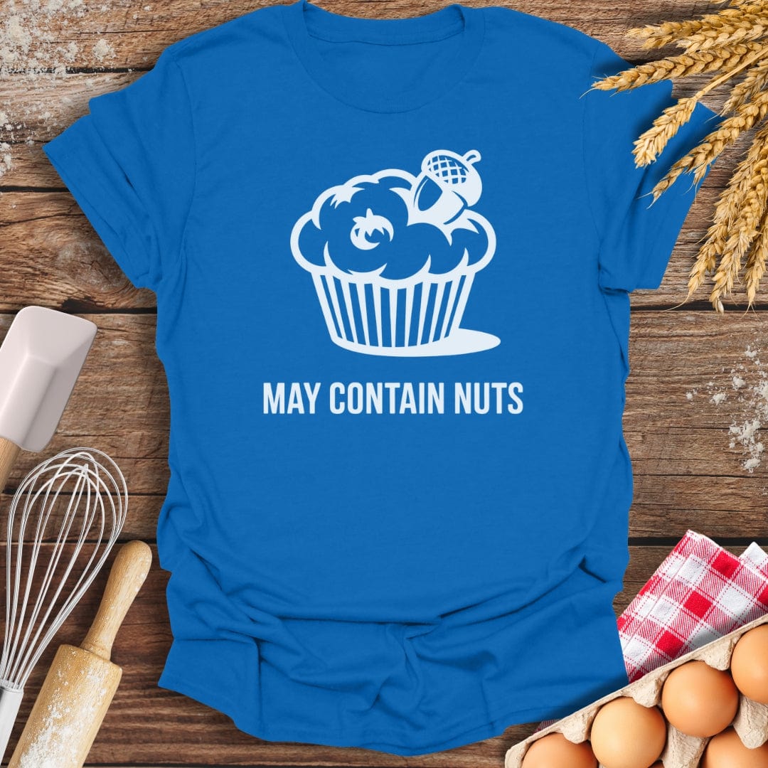 May Contain Nuts T-Shirt Royal / S Baking Threads