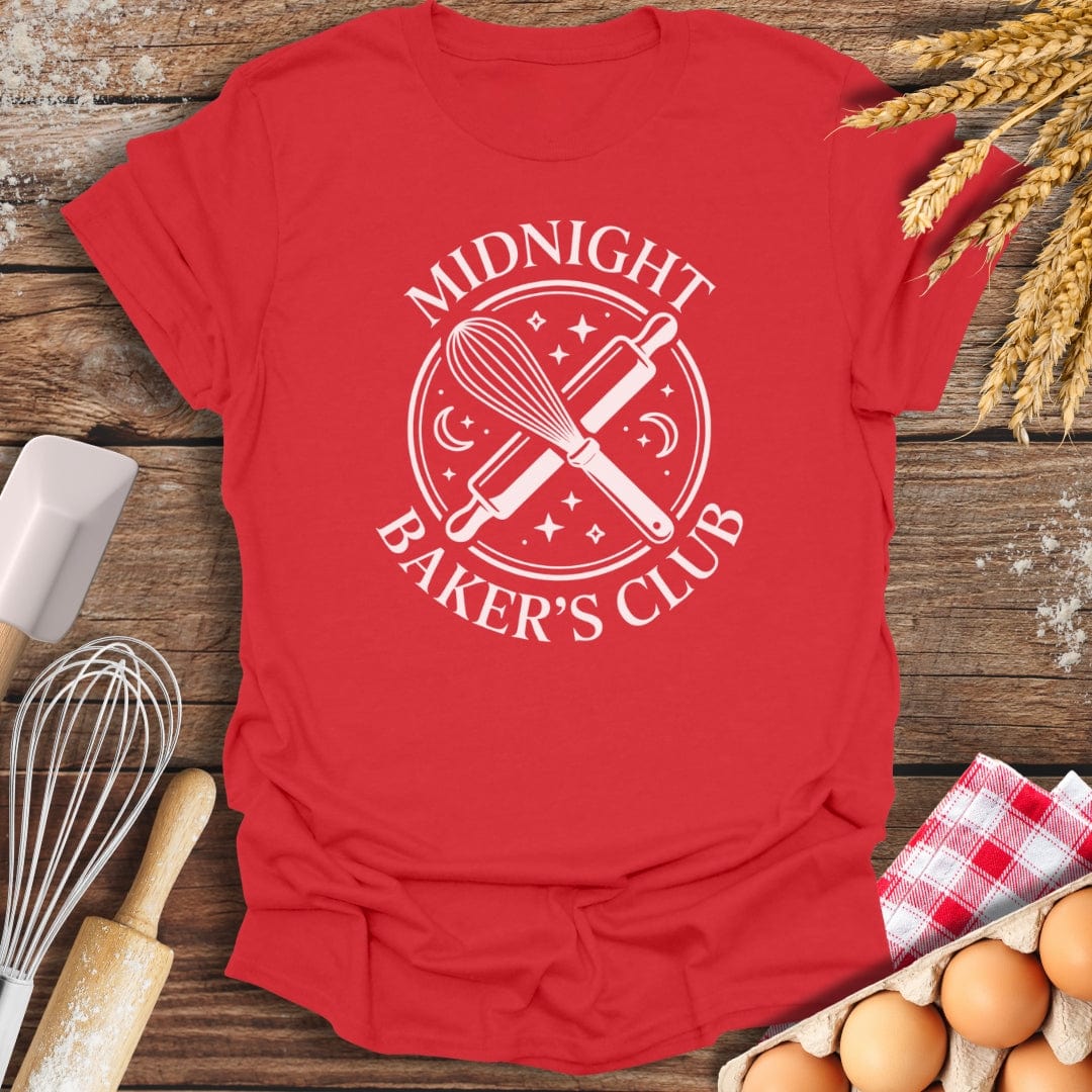Midnight Baker's Club T-Shirt Red / S Baking Threads