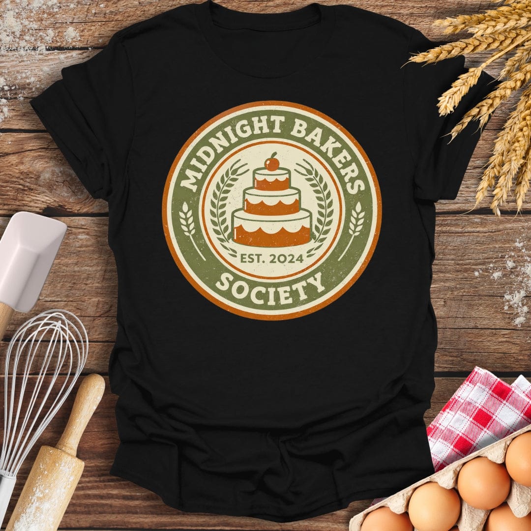 Midnight Bakers Society T-Shirt Black / S Baking Threads