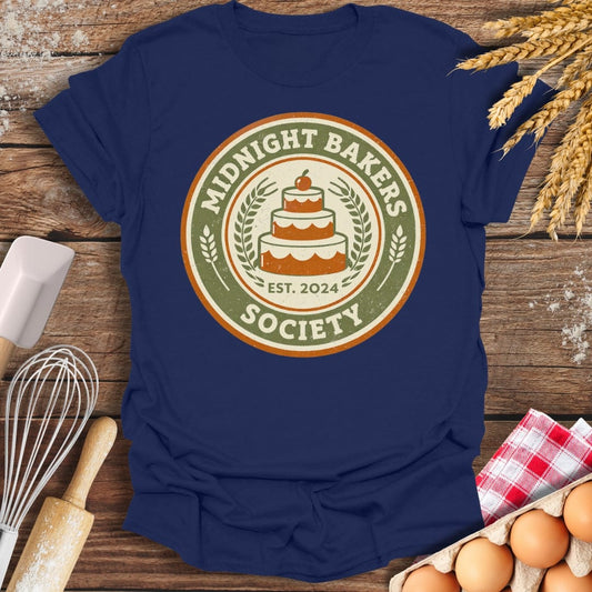 Midnight Bakers Society T-Shirt Navy / S Baking Threads