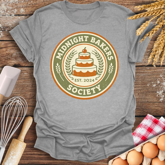 Midnight Bakers Society T-Shirt Sport Grey / S Baking Threads