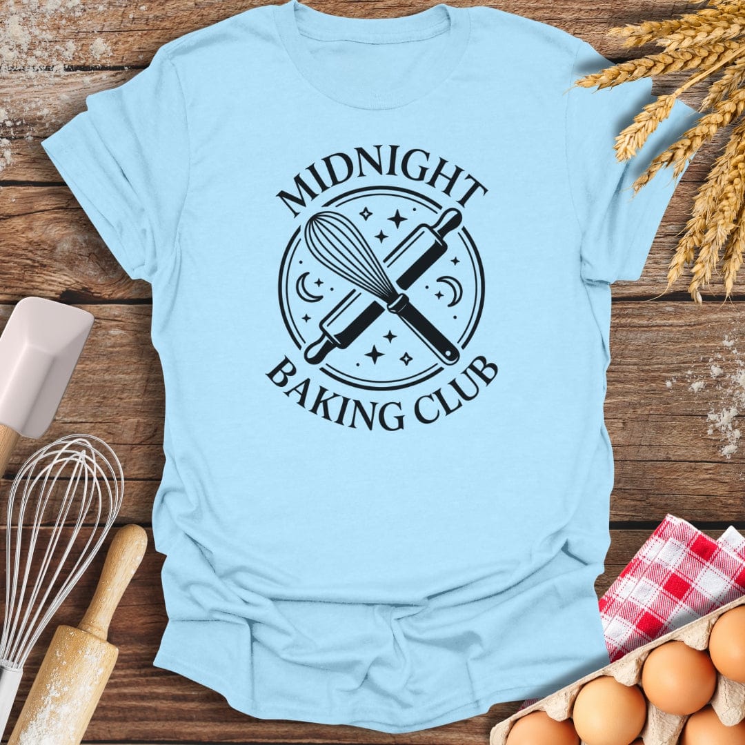 Midnight Baking Club T-Shirt Light Blue / S Baking Threads