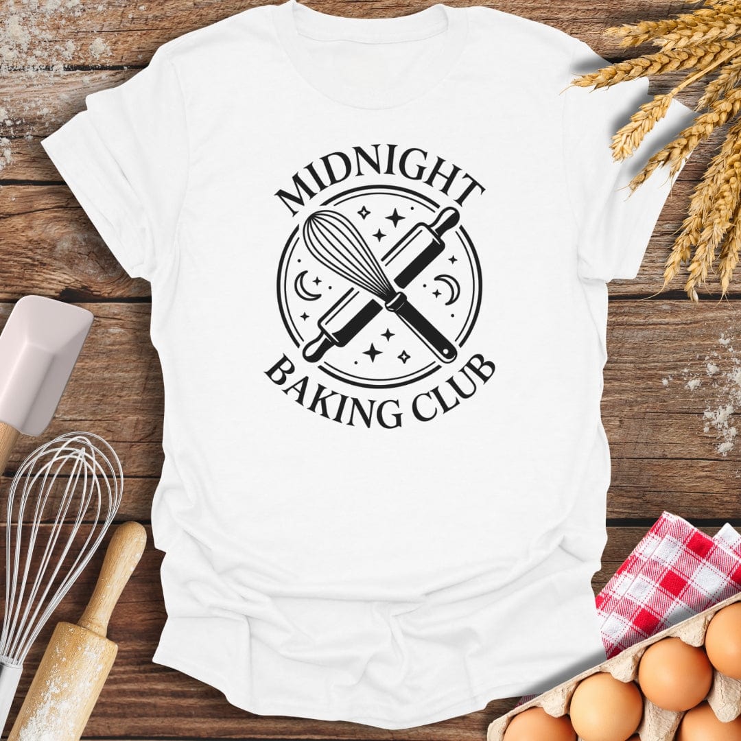 Midnight Baking Club T-Shirt White / S Baking Threads