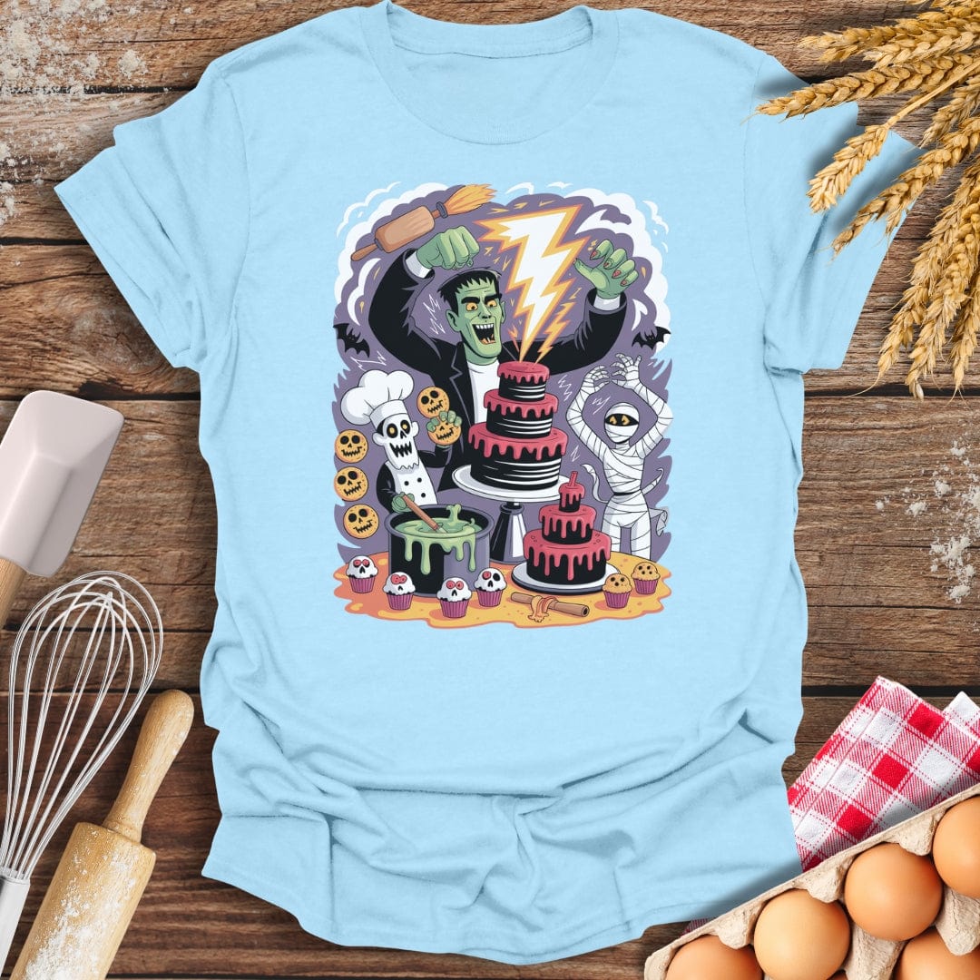 Monster Bake-Off T-Shirt Light Blue / S Baking Threads