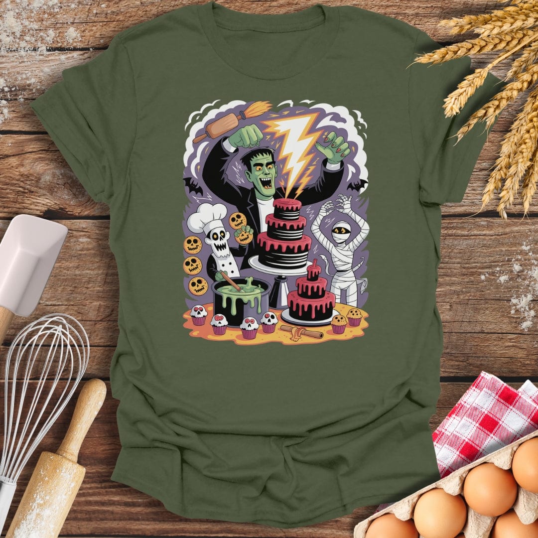 Monster Bake-Off T-Shirt Military Green / S Baking Threads