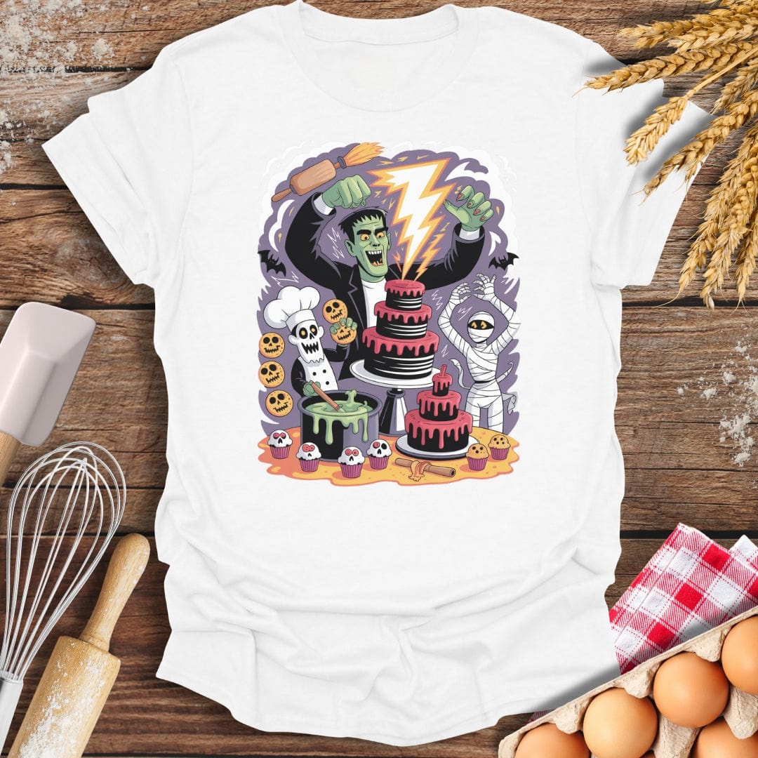 Monster Bake-Off T-Shirt White / S Baking Threads