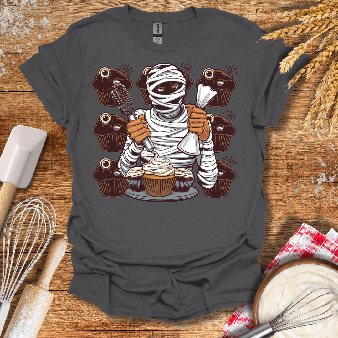 Mummy's Muffin Madness T-Shirt Charcoal / S Baking Threads