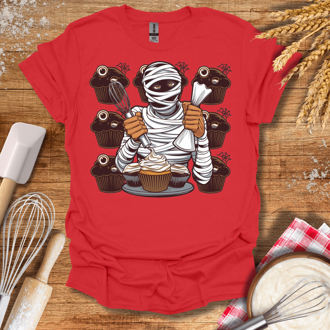 Mummy's Muffin Madness T-Shirt Red / S Baking Threads