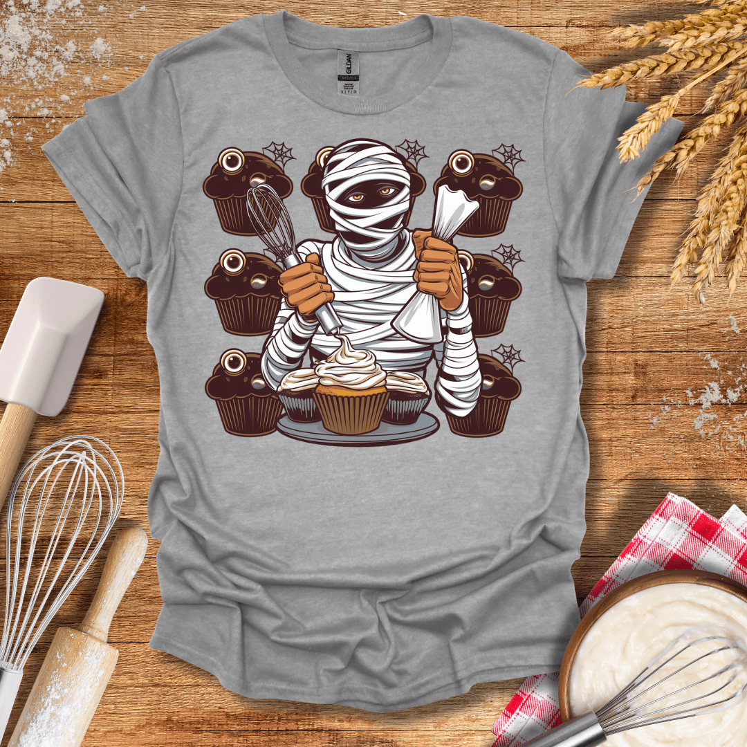 Mummy's Muffin Madness T-Shirt Sport Grey / S Baking Threads