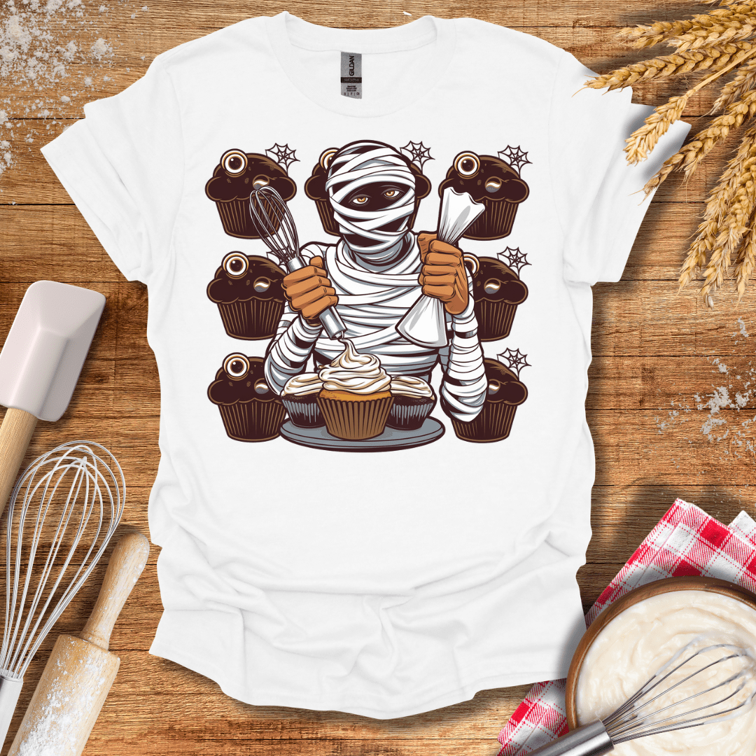 Mummy's Muffin Madness T-Shirt White / S Baking Threads