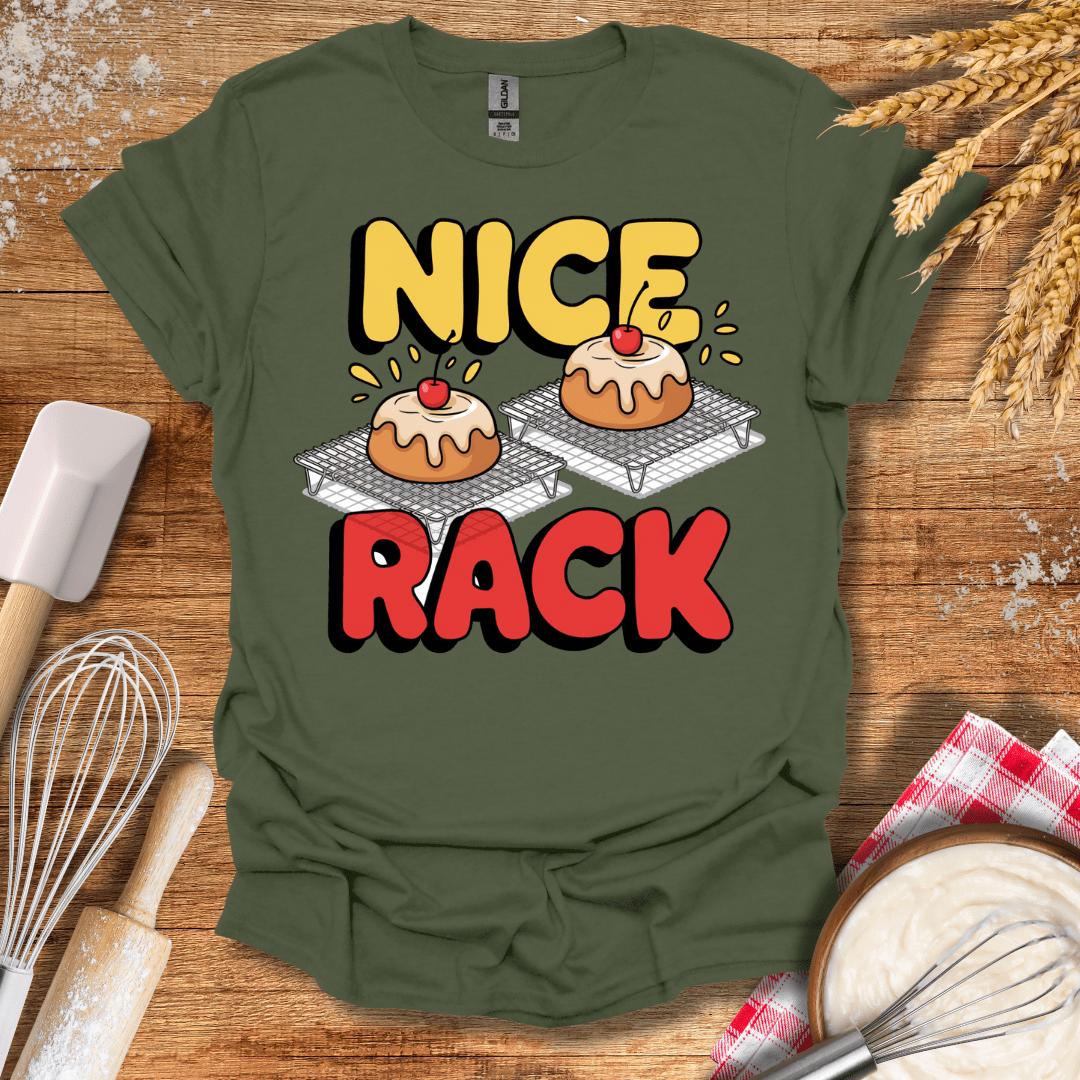 Nice Rack T-Shirt Military Green / S Baking Threads