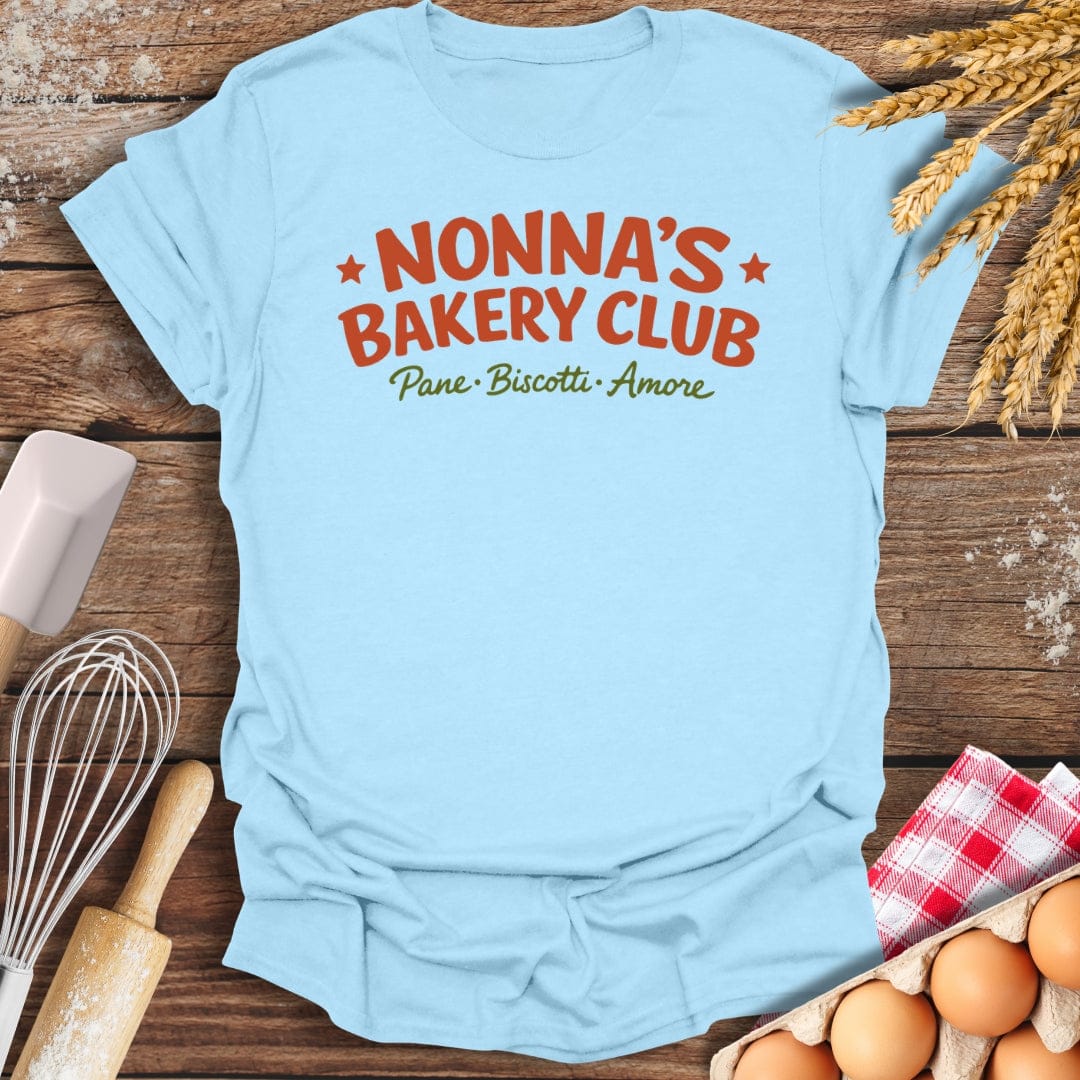 Nonna's Bakery Club T-Shirt Light Blue / S Baking Threads