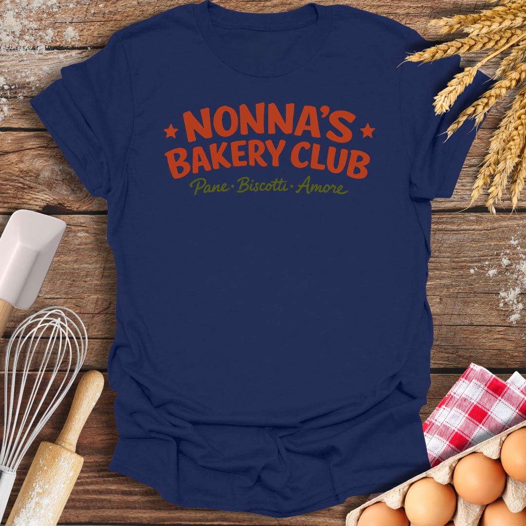 Nonna's Bakery Club T-Shirt Navy / S Baking Threads