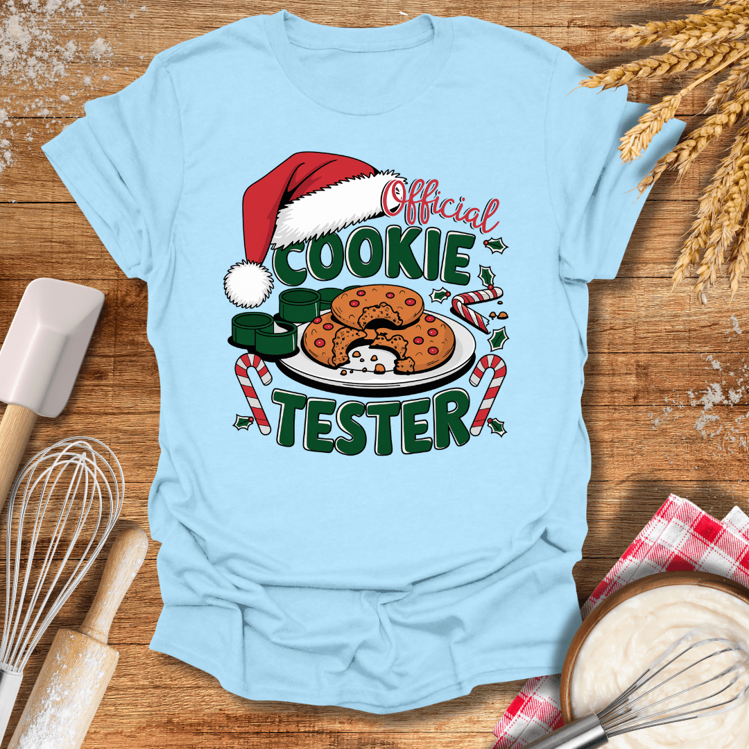 Official Cookie Tester T-Shirt Light Blue / S Baking Threads