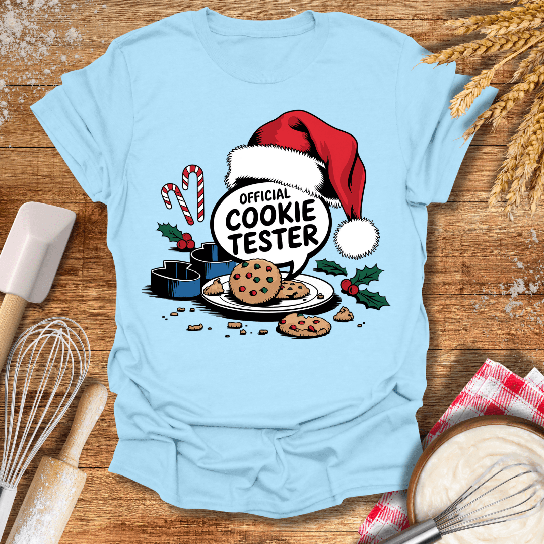 Official Cookie Tester T-Shirt Light Blue / S Baking Threads