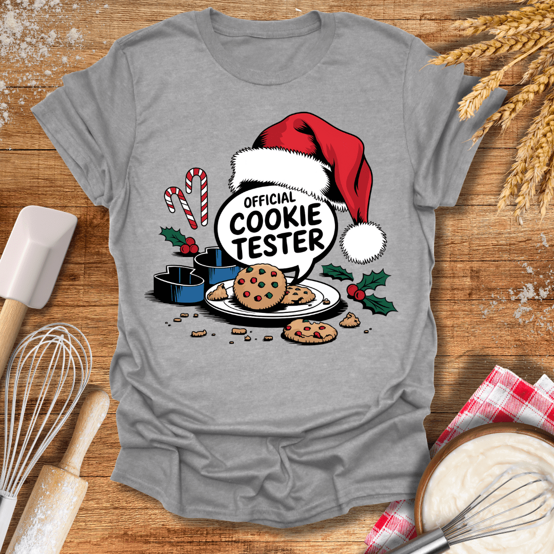 Official Cookie Tester T-Shirt Sport Grey / S Baking Threads