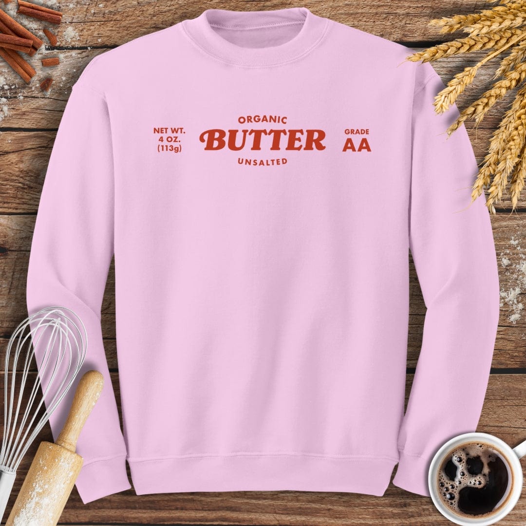 Organic Unsalted Butter Sweatshirt Baking Threads