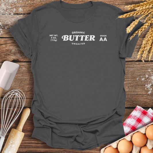 Organic Unsalted Butter T-Shirt Charcoal / S Baking Threads