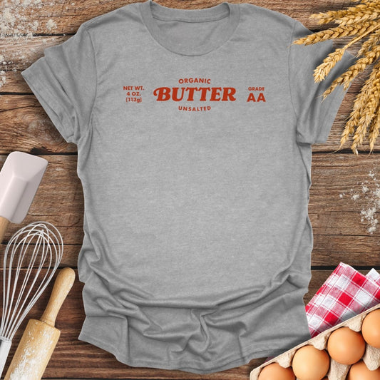 Organic Unsalted Butter T-Shirt Sport Grey / S Baking Threads