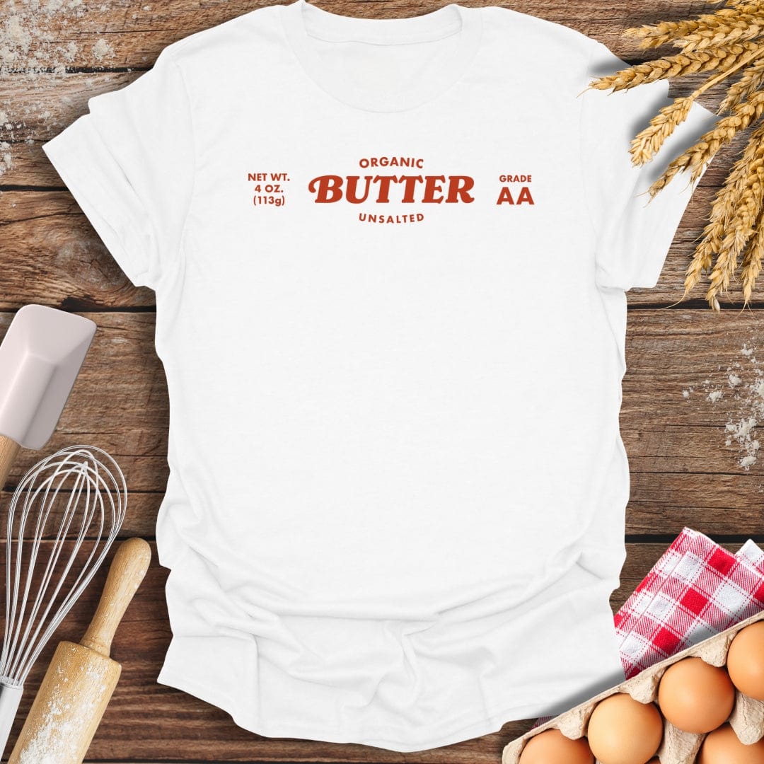 Organic Unsalted Butter T-Shirt White / S Baking Threads