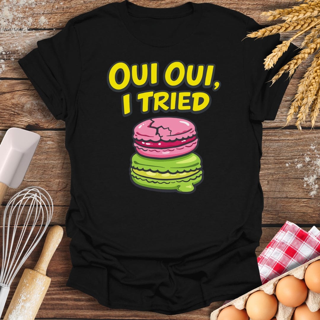 Oui Oui, I Tried T-Shirt Black / S Baking Threads