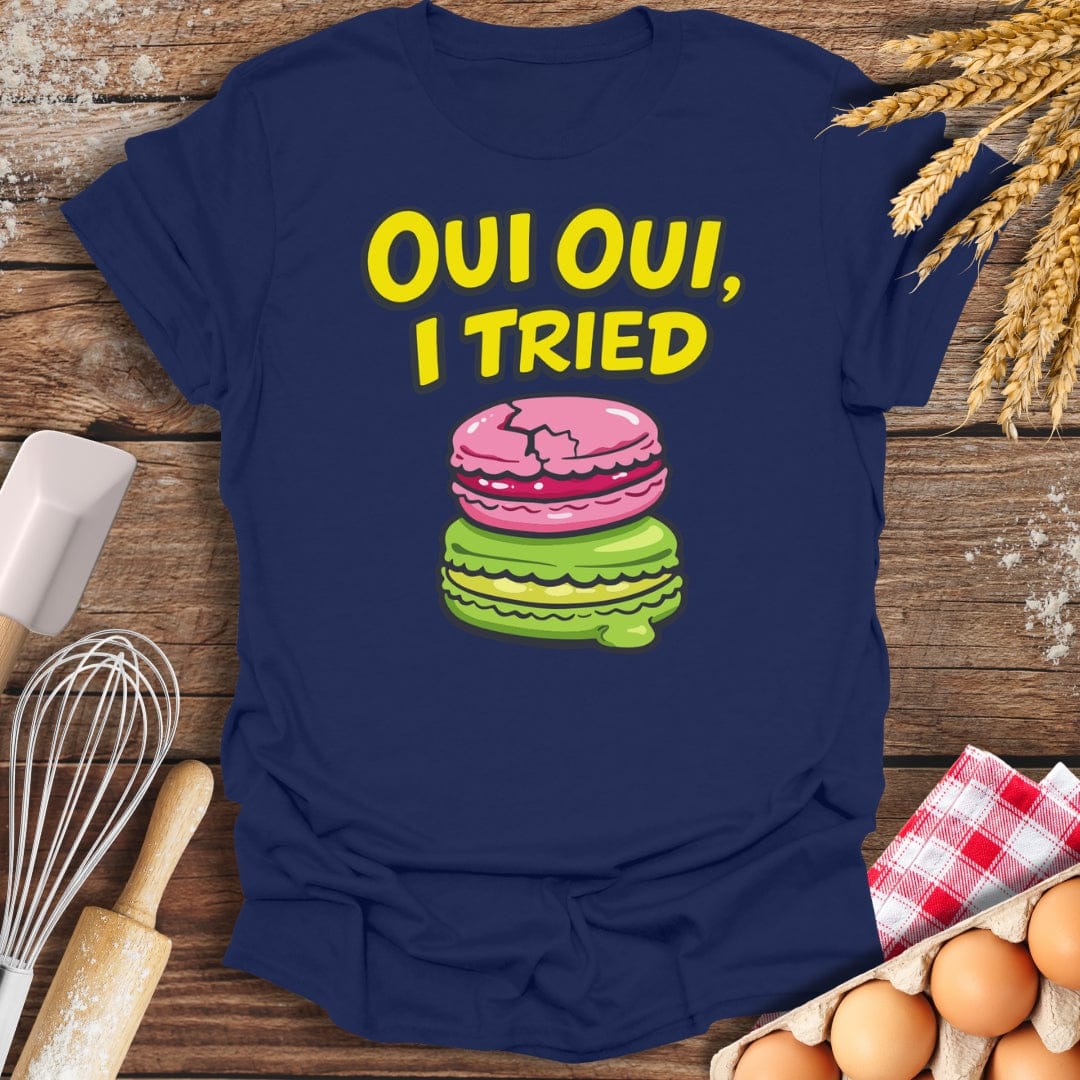 Oui Oui, I Tried T-Shirt Navy / S Baking Threads