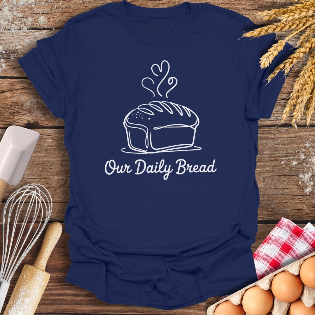 Our Daily Bread T-Shirt Navy / S Baking Threads