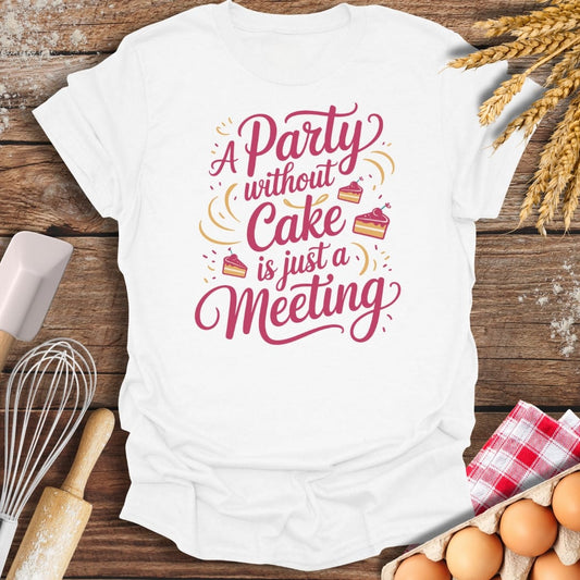 Party Cake T-Shirt White / S Baking Threads