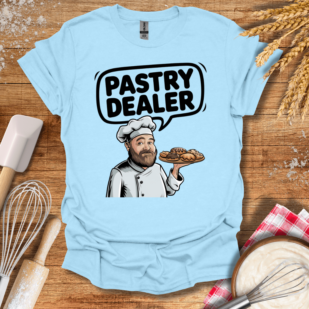 Pastry Dealer Chef T-Shirt Light Blue / S Baking Threads