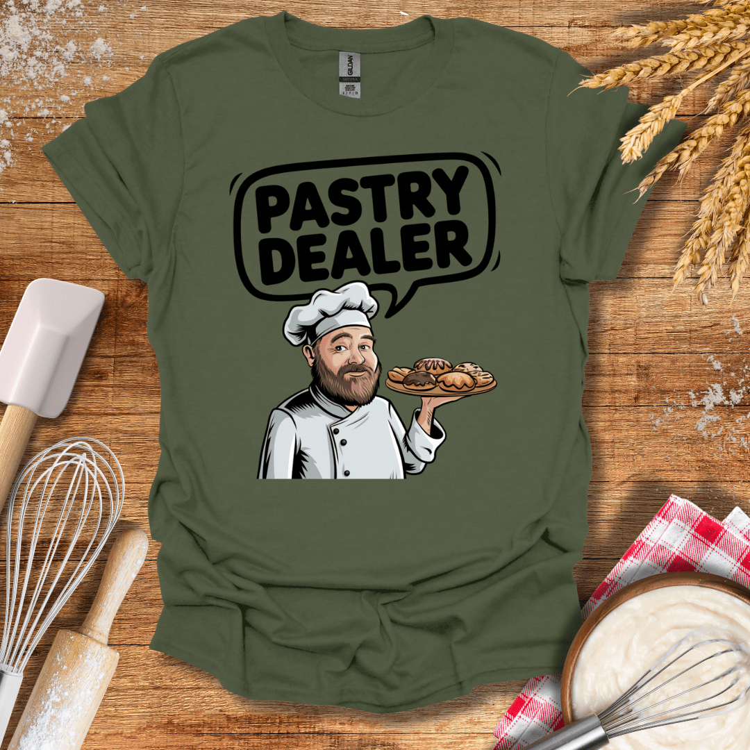 Pastry Dealer Chef T-Shirt Military Green / S Baking Threads