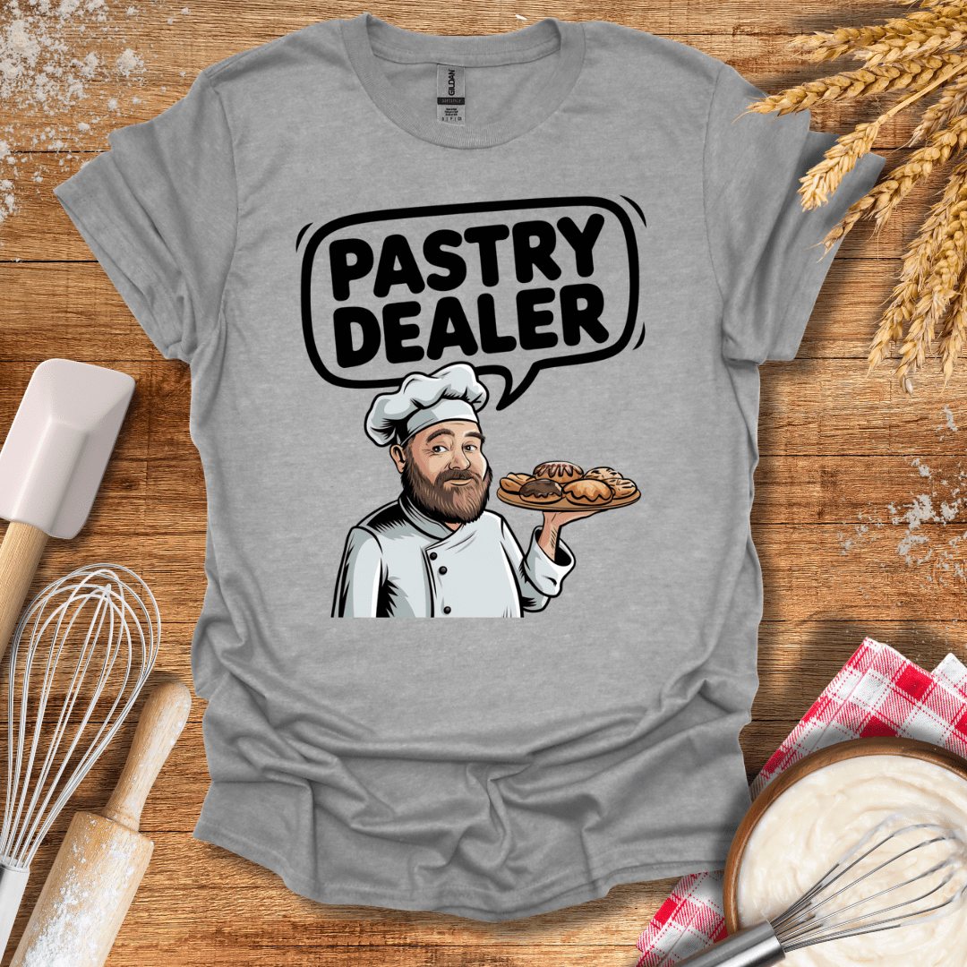 Pastry Dealer Chef T-Shirt Sport Grey / S Baking Threads