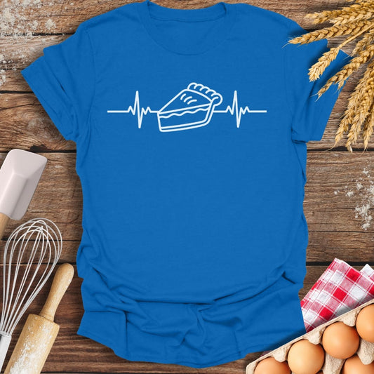 Pie EKG T-Shirt Royal / S Baking Threads