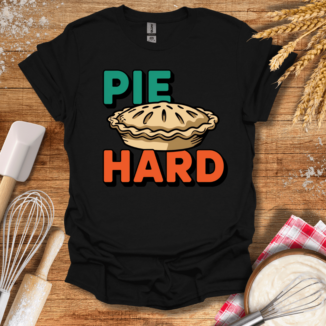 Pie Hard T-Shirt Black / S Baking Threads