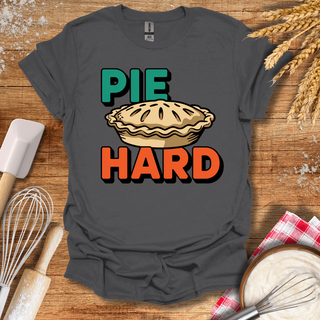 Pie Hard T-Shirt Charcoal / S Baking Threads