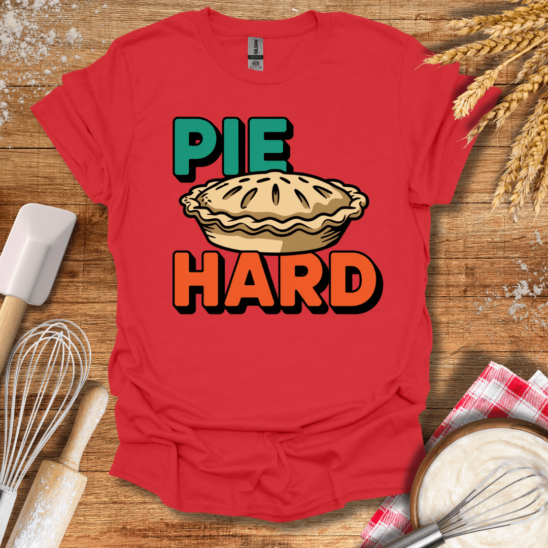 Pie Hard T-Shirt Red / S Baking Threads