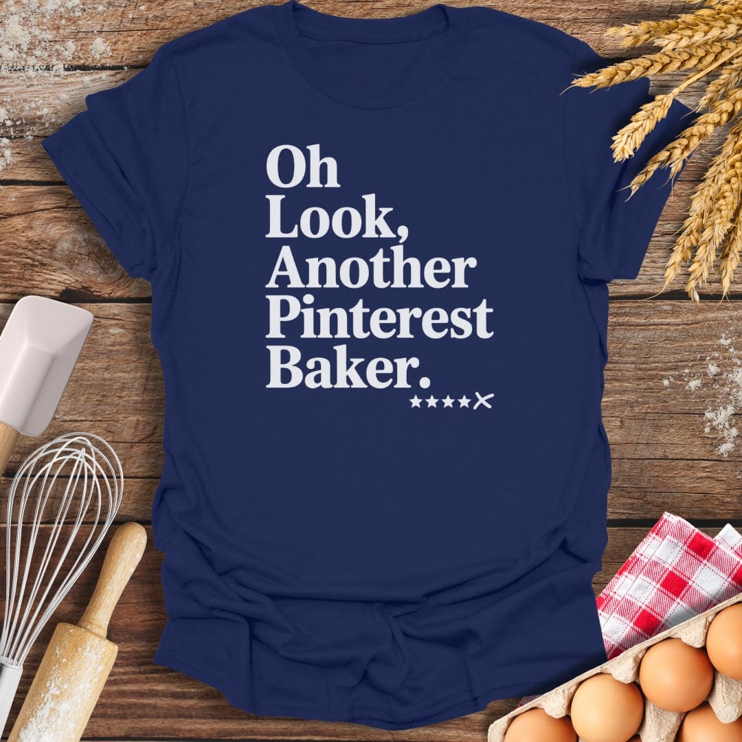 Pinterest Baker T-Shirt Navy / S Baking Threads
